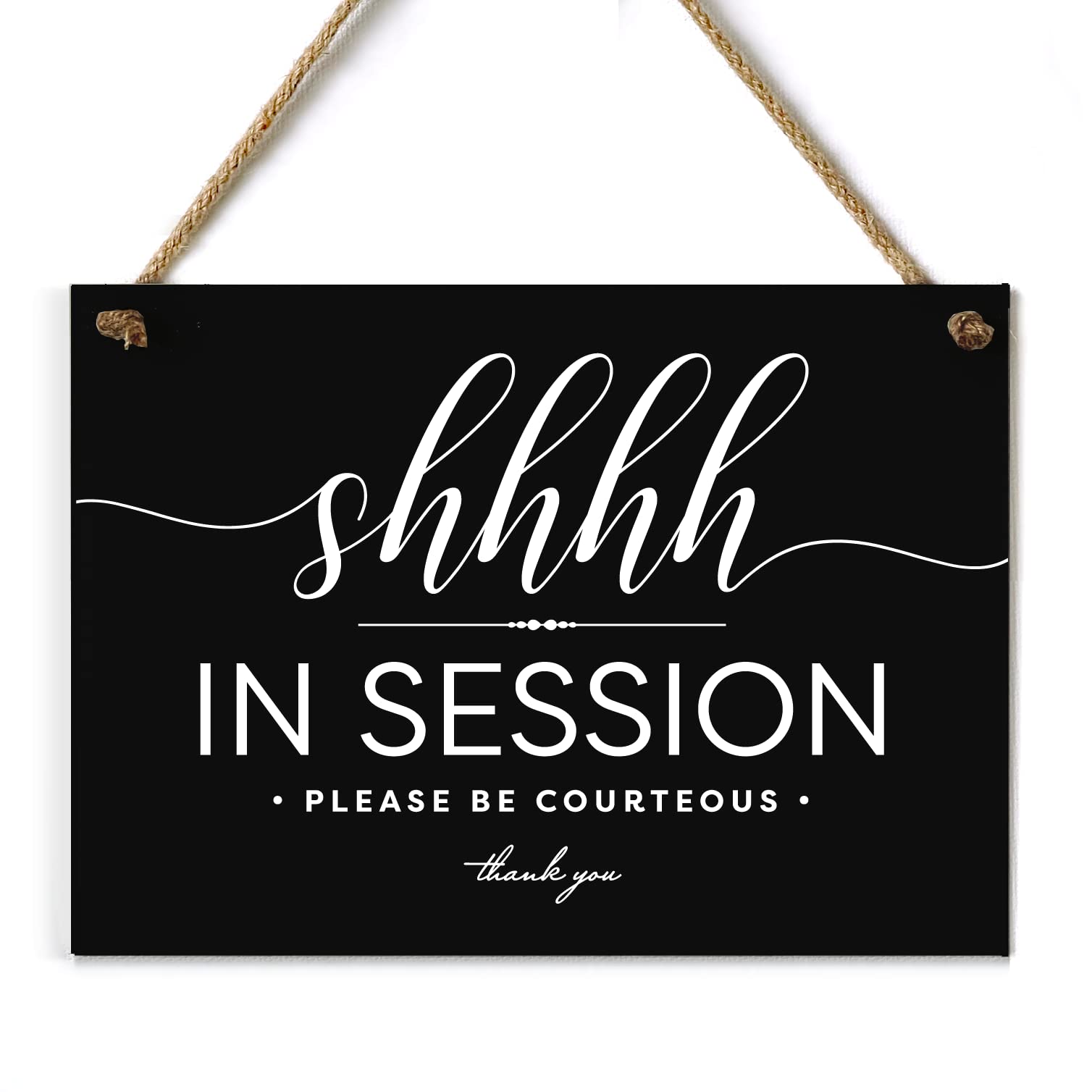 Reilly Originals 5X7 Inch Shhhh Session In Progress ~ Exclusive Value Series With Elegant Designer Graphics ~ Ready To Hang (Bla