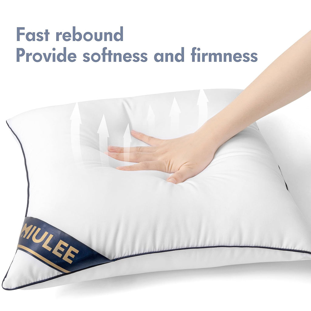 Miulee 17X17 Pillow Inserts Set Of 2 Throw Pillows 17 Inch Premium Down Alternative Pillow Inserts Decorative Pillow Stuffer For Sofa, Couch (17X17 Inch, Set Of 2)