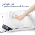 Miulee 17X17 Pillow Inserts Set Of 2 Throw Pillows 17 Inch Premium Down Alternative Pillow Inserts Decorative Pillow Stuffer For Sofa, Couch (17X17 Inch, Set Of 2)