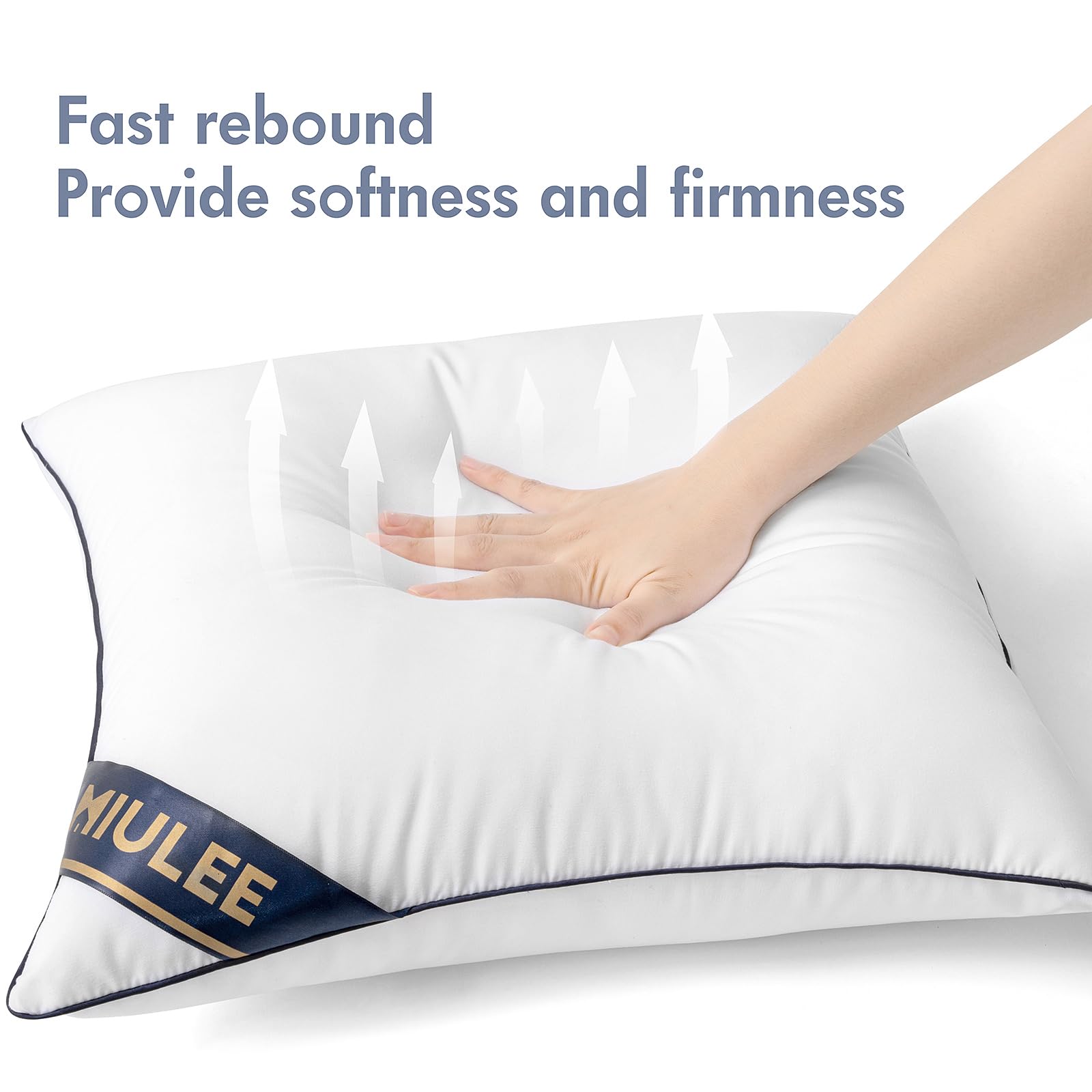 Miulee 12X20 Pillow Inserts Set Of 2 Throw Pillows Premium Down Alternative Lumbar Pillow Inserts Decorative Pillow Stuffer For Sofa, Couch (12X20 Inch, Set Of 2)