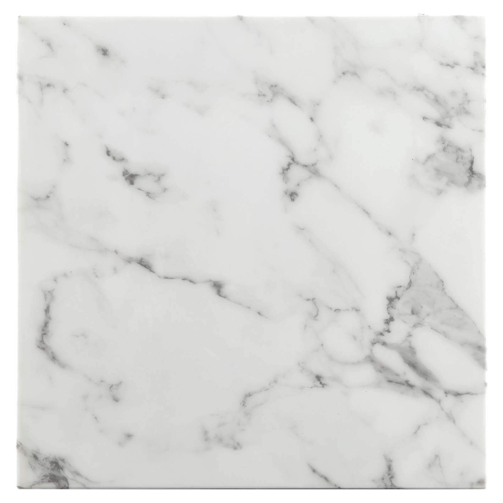 Modway Eei-4206-Gld-Whi Vertex Gold Metal Stainless Steel End Table, Gold White