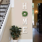 Losour Home Letters With Wreath-Farmhouse Decor For The Home Clearance Wood Letters-Decorative Home Sign For Living Room Decor,