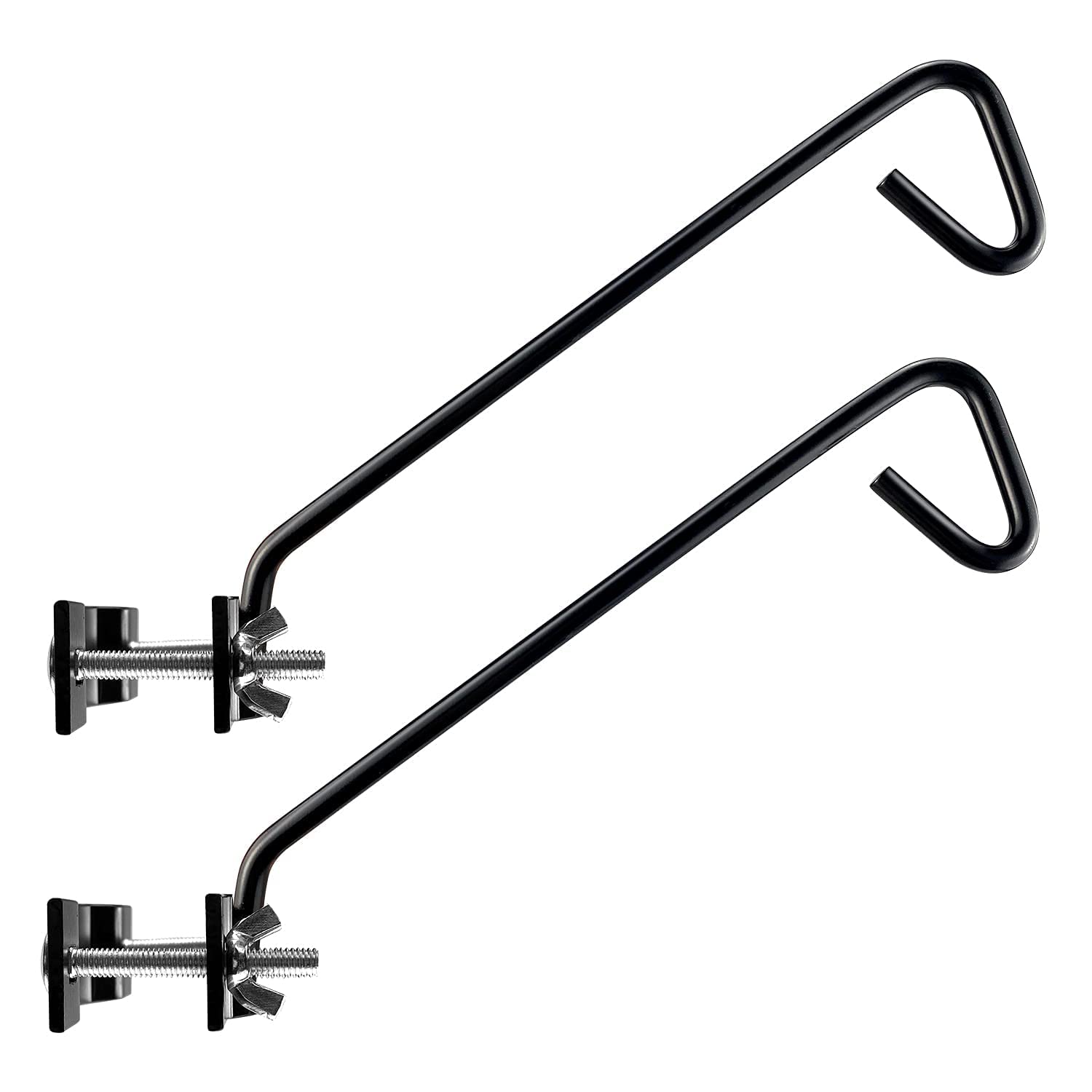 2 Packs 11 Inches Fence Deck Hook Rail Hook Hanging Hook Mounting Kit Heavy Duty Bird Feeder Hook Decorative Hook Hanger For Bir