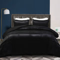 Whale Flotilla 3-Piece Reversible Queen Size Silk Comforter Set/Bedding Set, Soft Satin Comforter With 2 Satin Pillowcases, Ligh