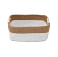 Fiasco Cotton Storage Gift Basket, Rectangle Case For Closet, Handwoven EcoFriendly Foldable Storage Basket Bins Organizer Plan