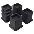 Btsd-Home Bed Risers 2, 3 Or 4 Inch Heavy Duty Furniture Risers Adjustable Dorm Bed Lifts Risers Table Desks Legs Blocks 4 Pack