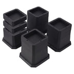 Btsd-Home Bed Risers 2, 3 Or 4 Inch Heavy Duty Furniture Risers Adjustable Dorm Bed Lifts Risers Table Desks Legs Blocks 4 Pack