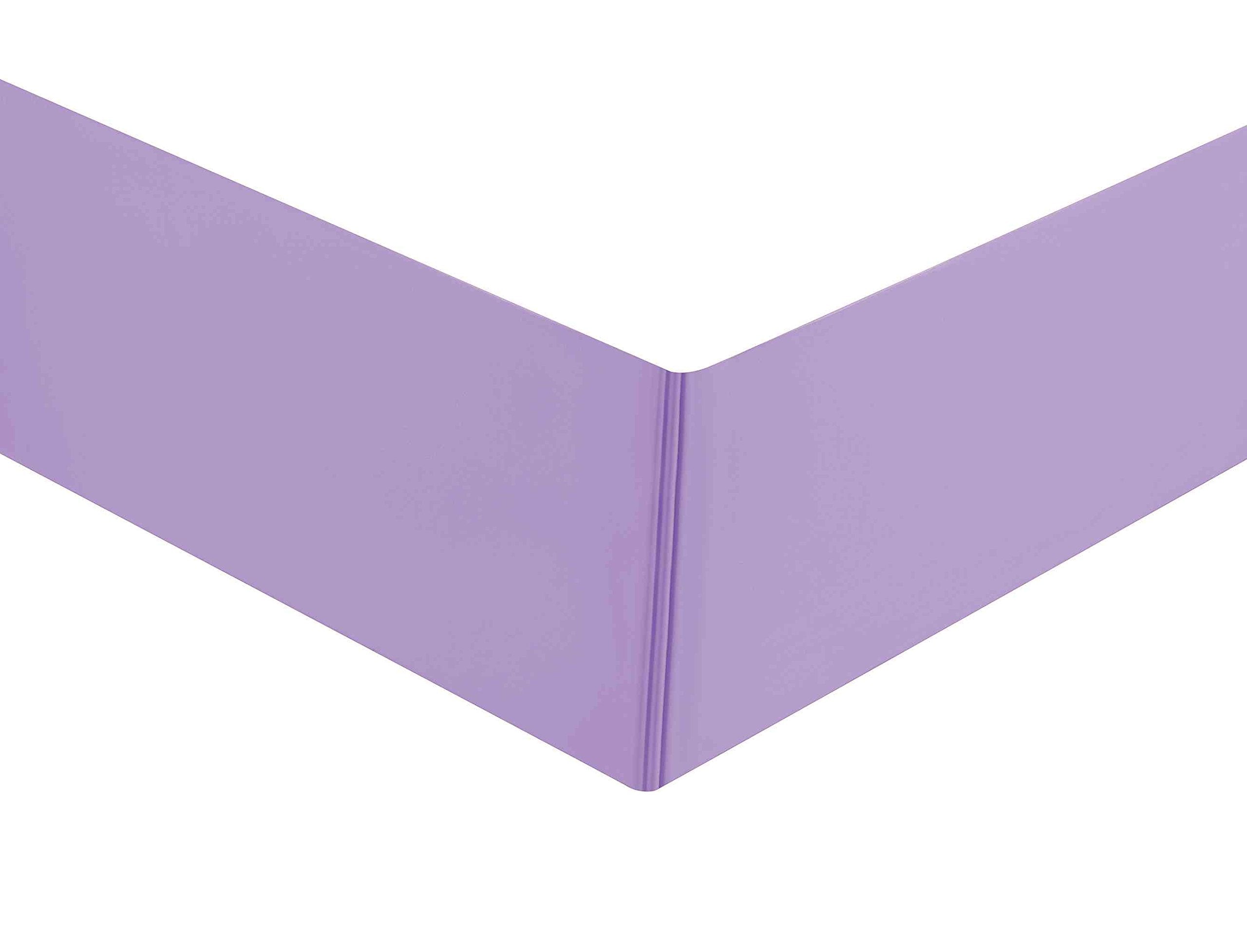 Sheets & Beyond Super Soft Solid Brushed Microfiber 14' Pleated Bed Skirt/Dust Ruffle (Twin Size, Lavander)