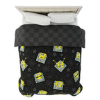 Franco Collectibles Spongebob Squarepants Bedding Super Soft Cozy Microfiber Reversible Comforter, Queen, (Officially Licensed P