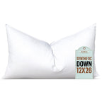 Pillowflex Synthetic Down Pillow Insert - 12X26 Down Alternative Pillow, Ultra Soft, Large Rectangle, Lumbar, Travel, Neck, Slee