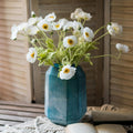 DUYONE Artificial Flowers 6 Stems Poppy Silk Bouquet,for Wedding, Home, Party Decoration,Table Centerpiece Arrangement(White)