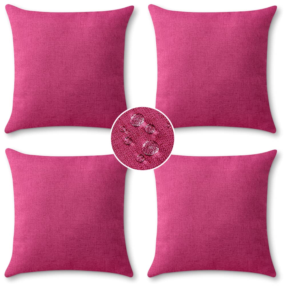 Otostar Outdoor Throw Pillow Covers 20X20 Inches Patio Decorative Waterproof Pillow Covers Farmhouse Pillowcases Sofa Cushion Ca