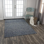 Rizzy Home Alora Decor Laine 5'X7'6" Stripes Blue/Beige Hand-Tufted Area Rug