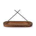 Kaizen Casa Incense Burner Stick Holder Ash Catcher Wooden Handmade Modern Gift Wood Home Decor Size (11 X 4 X 1)