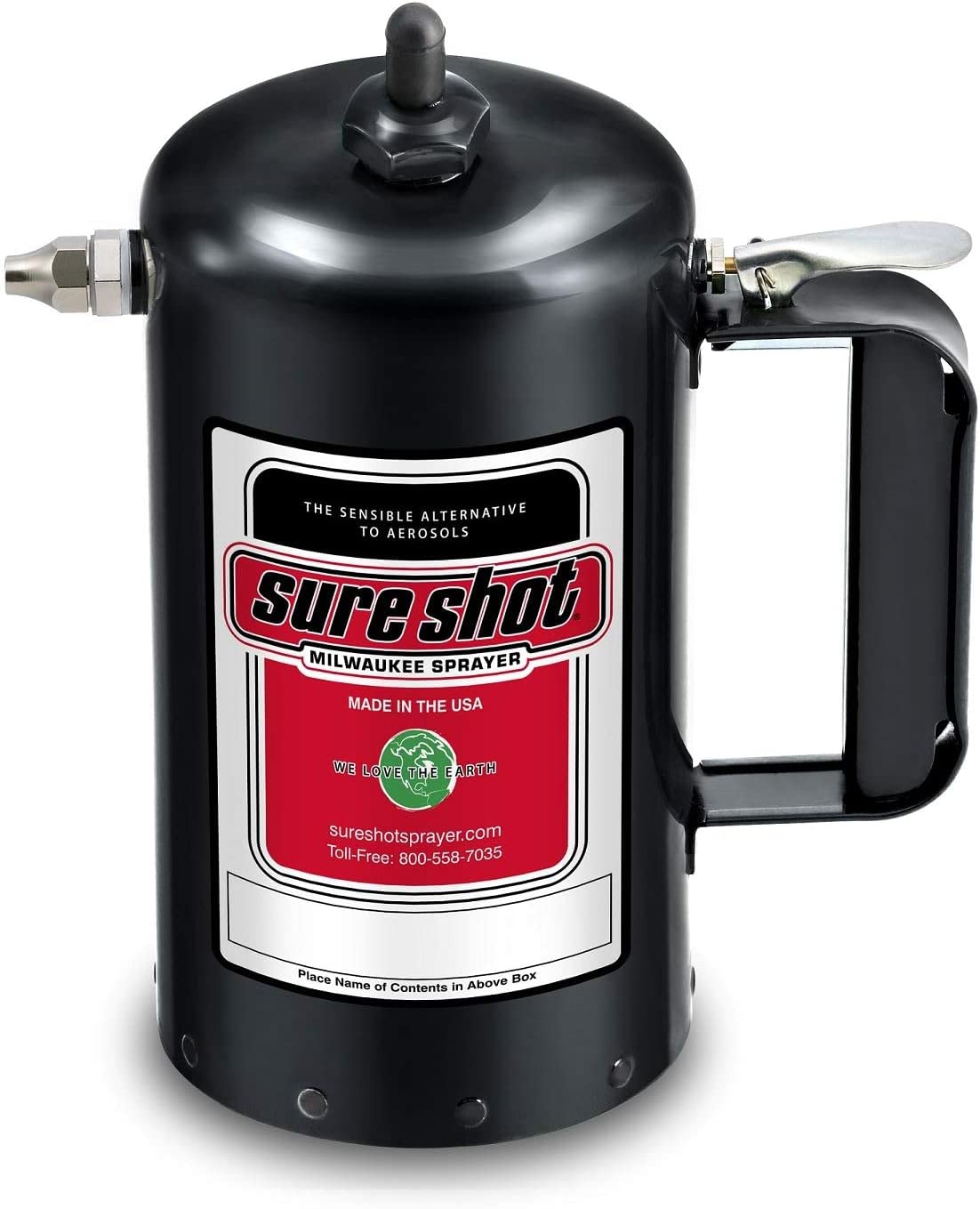 Sure Shot 32 Oz. Powder Coated Steel Sprayer, Black (Sur-1000B)
