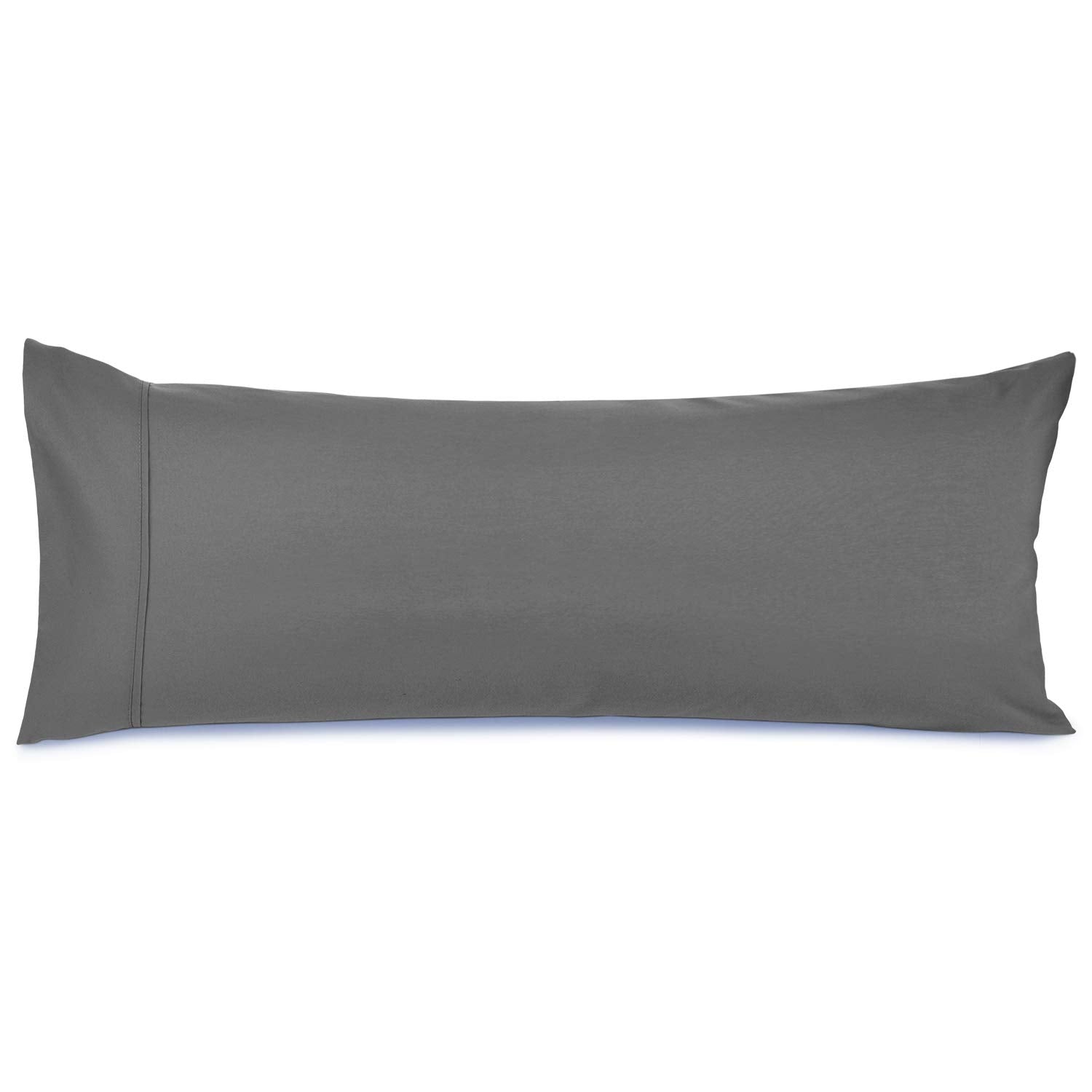 Nestl Body Pillow Cover - Soft Body Pillow Pillowcase - Lightweight Grey Pillowcase - Microfiber Body Pillow Case Cover - 20X54