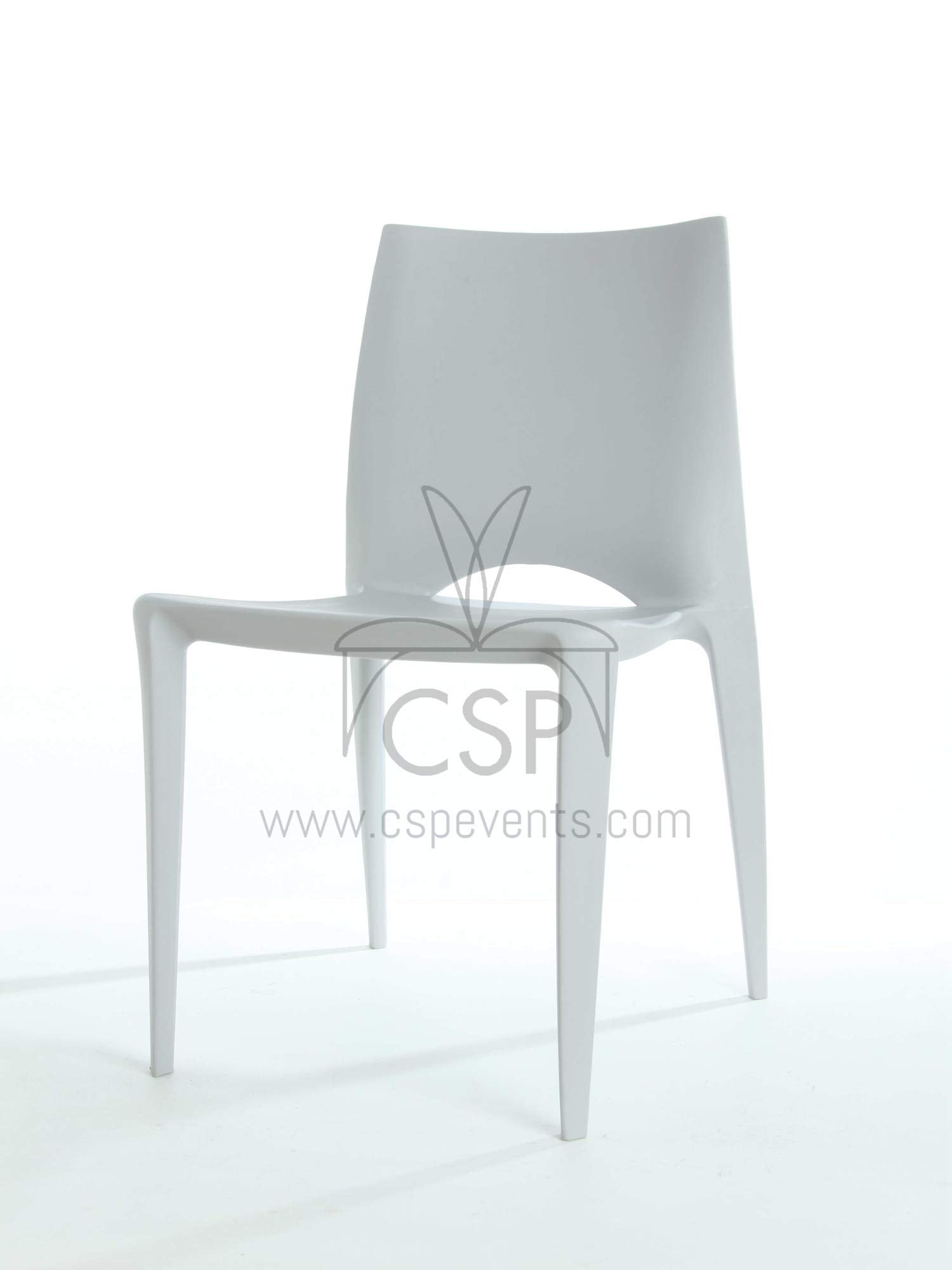 Commercial Seating Products Crescent Light Gray Dining Chairs, Grey