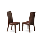 East West Furniture Caip7-Mah-W 7 Piece Kitchen Table & Chairs Set Consist Of A Rectangle Dining Table And 6 Dining Room Chairs, 36X60 Inch, Mahogany