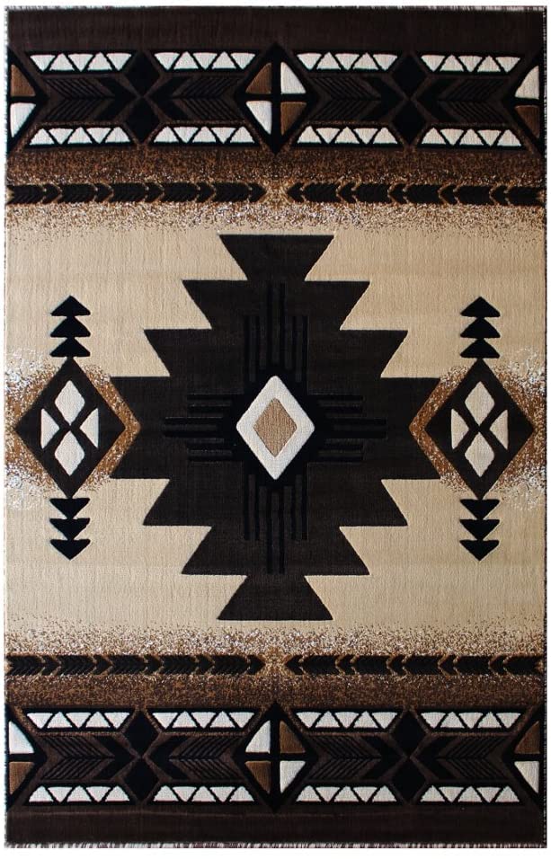 YHSF South West Native American Area Rug C318 (Berber, 8 Feet x 10 Feet)