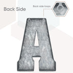 CraftyCrocodile Galvanized Metal Letter A Wall Decor - 7 Inch, Rustic, Industrial Style