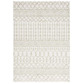 SAFAVIEH Tulum Collection Area Rug - 8 x 10, Ivory & Sage, Moroccan Boho Distressed Design, Non-Shedding & Easy Care, Ideal fo