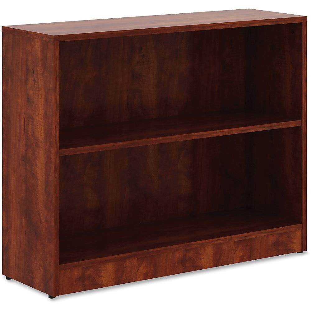 Lorell Cherry Laminate Bookcase Book Rack, 29.5&quot; X 36&quot; X 12&quot;