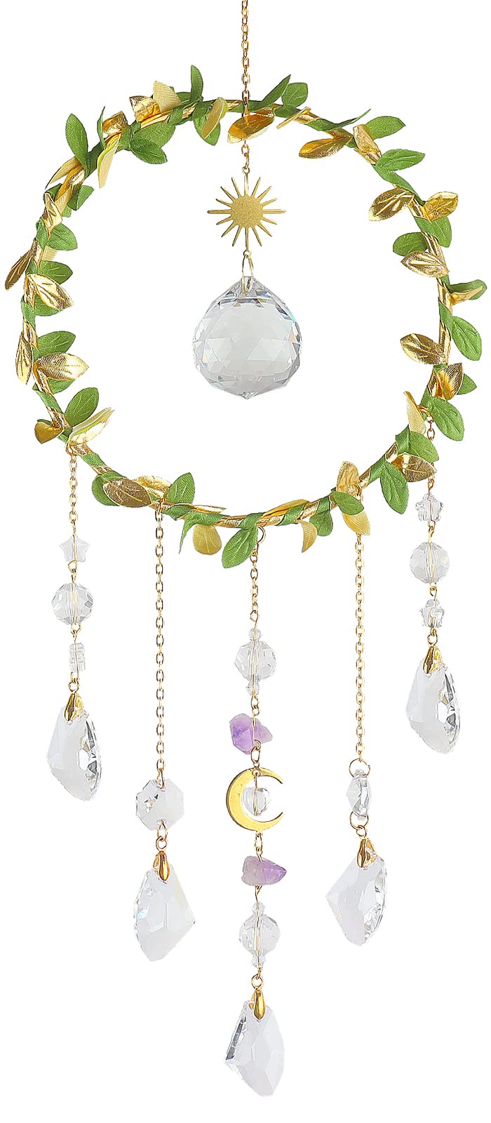 Crystal Sun Catcher Hanging Good Luck Charms Suncatcher Room Decor Prism Rainbow Maker For Windows Home Office, Blessed Gift Ide