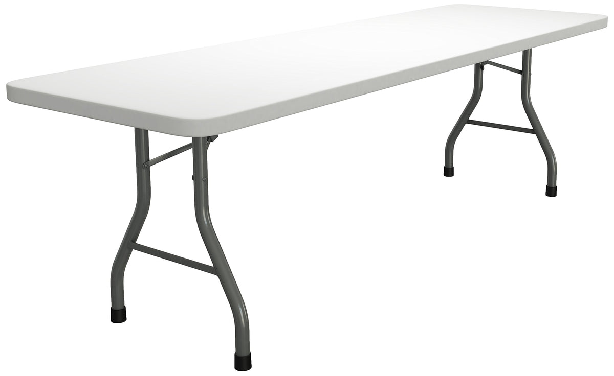 Mayline Event Table, 96&quot; x 30&quot;, White Polypropylene