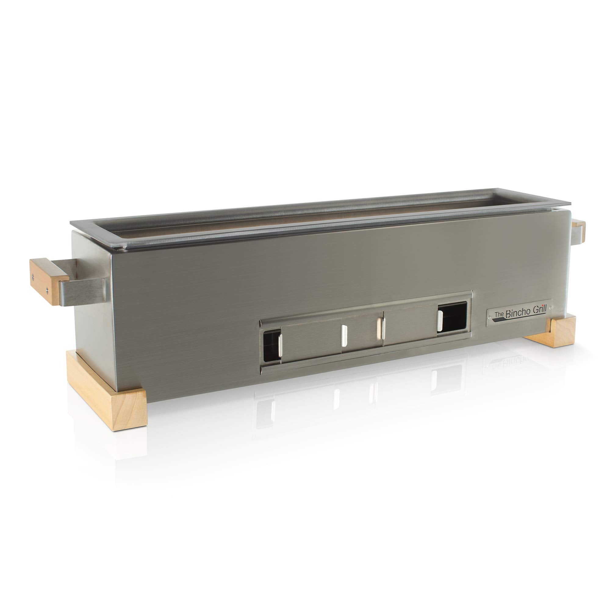 The Bincho Grill Gr610S Yakitori Tabletop Charcoal Japanese Style Griller, Robata 24' Made In Usa