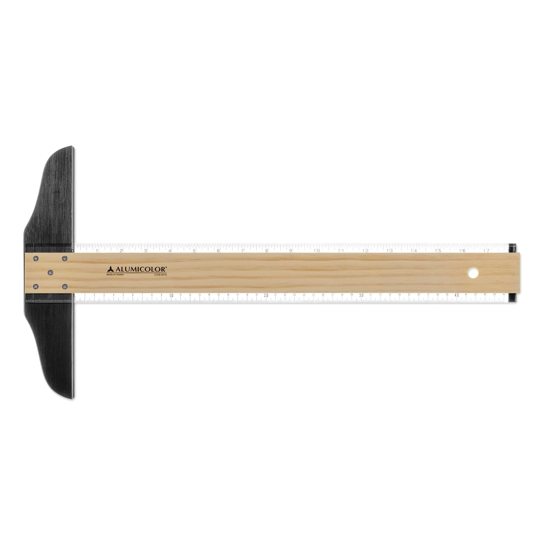 Alumicolor 18-Inch Wood/Acrylic Calibrated T-Square For Art Framing & Drafting