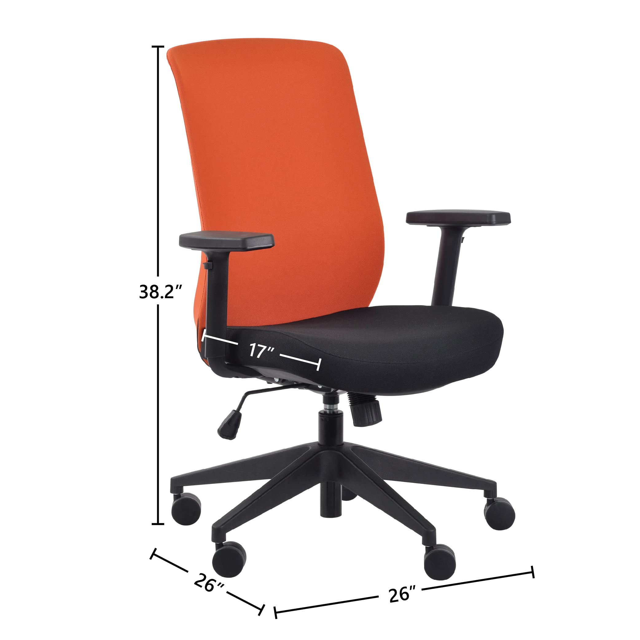 Eurotech Seating Gene Office Chair, Orange