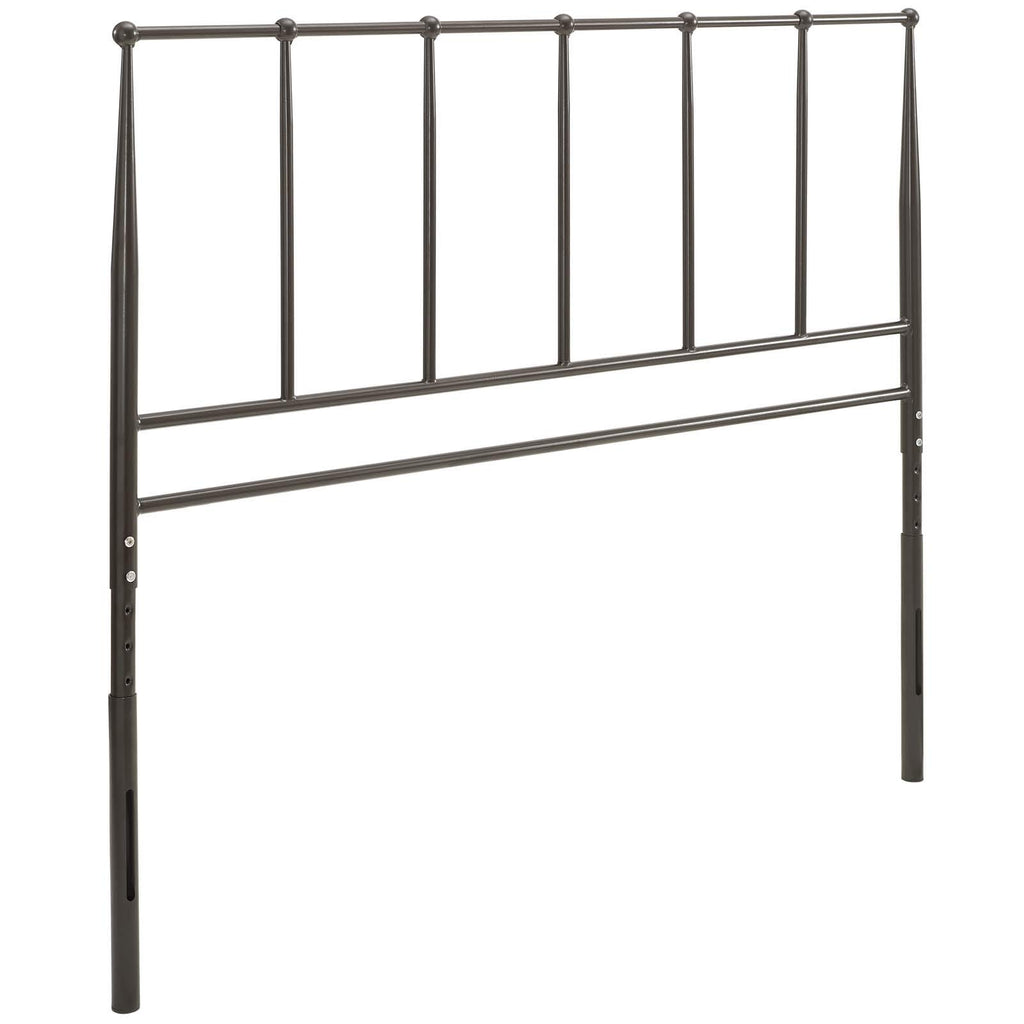 Modway Kiana Stainless Steel Metal Queen Headboard In Brown