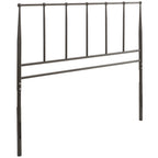 Modway Kiana Stainless Steel Metal Queen Headboard In Brown