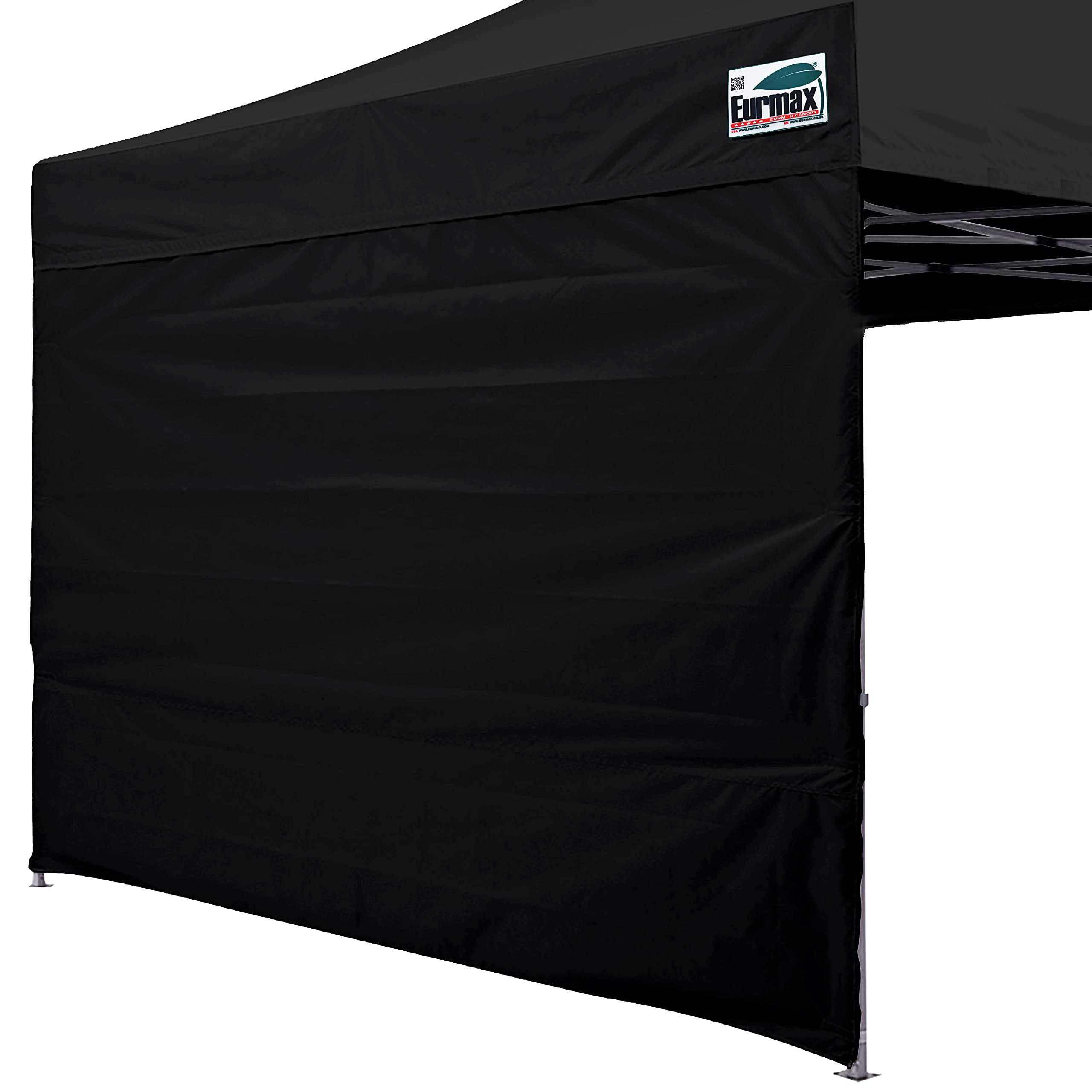 Eurmax USA Instant Canopy SunWall for 8x8 Canopy Tent, Canopy Sidewall,1 Pack Wall Only(Black)