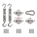 Patio Paradise Heavy Duty Shade Sail Hardware Kit For Square And Rectangle Sun Shade Sail Installation - 8 Inch