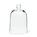Abbott Collection 27-Carolyn Bell Shaped Glass Cloche, Clear (7 H)