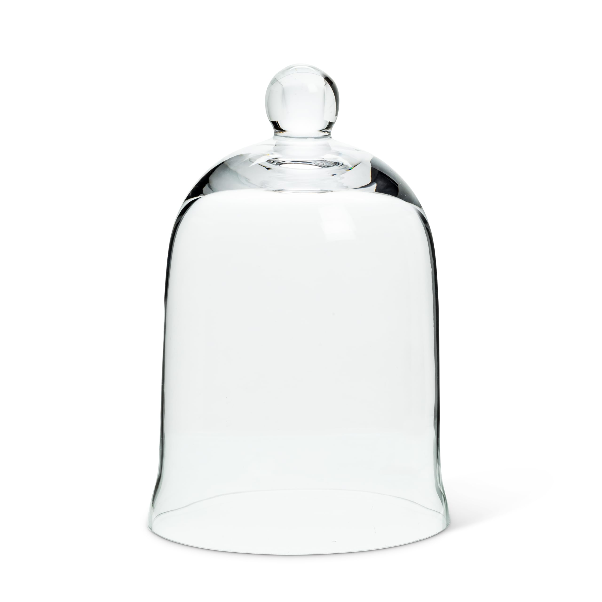 Abbott Collection 27-Carolyn Bell Shaped Glass Cloche, Clear (7 H)