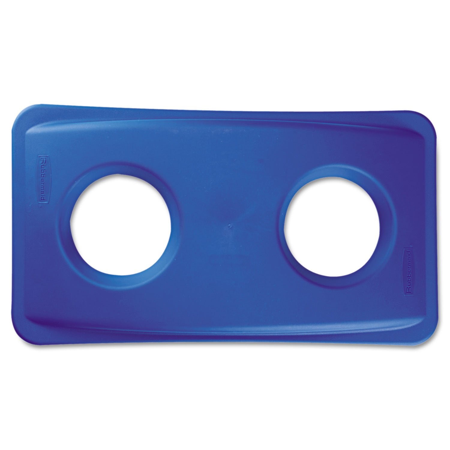 Rubbermaid Commercial 269288BE Lid for Slim Jim Bottle Recycling Container 20 3/8 x 11 3/8 Blue