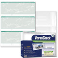 Versacheck Secure Checks - 1500 Blank Business Checks - Green Prestige - 500 Sheets Form #3000 - 3 Per Sheet