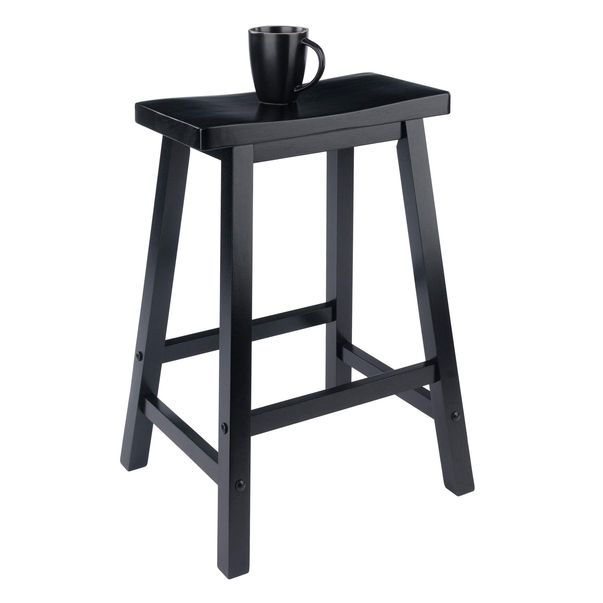 Winsome Satori Counter Stool, 24', Black