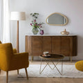 The Attic Carlston Sideboard Large, Multipurpose Cabinet For Kitchen And Living Room Storage, Classy Sideboard, Solid Mango Wood