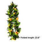 Hawaiian Leis Hawaii Luau Tropical Flower Leaf Leis Wreath Women Green Leaves Dance Garland Floral Necklace For Summer Beach Wed