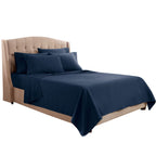 Clara Clark Twin Xl Sheets, 5 Piece Set - Hotel Luxury Sheets For Twin Xl Size Bed, Super Soft Bedding Sheets & Pillowcases, Twin Xl Size Sheets, Navy Blue