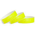 Wristco Neon Yellow Tyvek Wristbands For Events - 10,000 Count - Tamper-Proof Design & Fluorescent Color Prevent Reuse - Premium