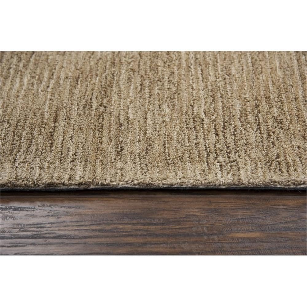 Rizzy Home Alora Decor Emerson 5' X 8' Solid Brown/Gray/Rust/Blue Hand-Tufted Area Rug