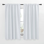 Nicetown Insulated Room Darkening Curtain Panels - (Cloud Grey Color) W42 X L63, Two Pieces, Modern Design Thermal Privacy Protection Window Treatment Drapes/Draperies For Bedroom