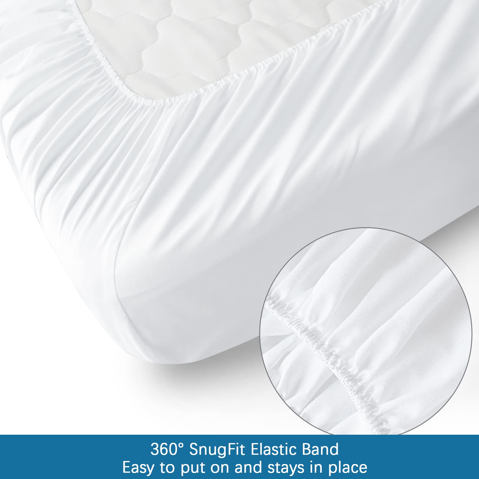 Springspirit Cot Sheets 30'' X 75'' X 9'', 4 Piece Cot Sheet Set (2 Pack), Cot Size Fitted Sheets With Narrow Twin/Camp Bunk/Rvs