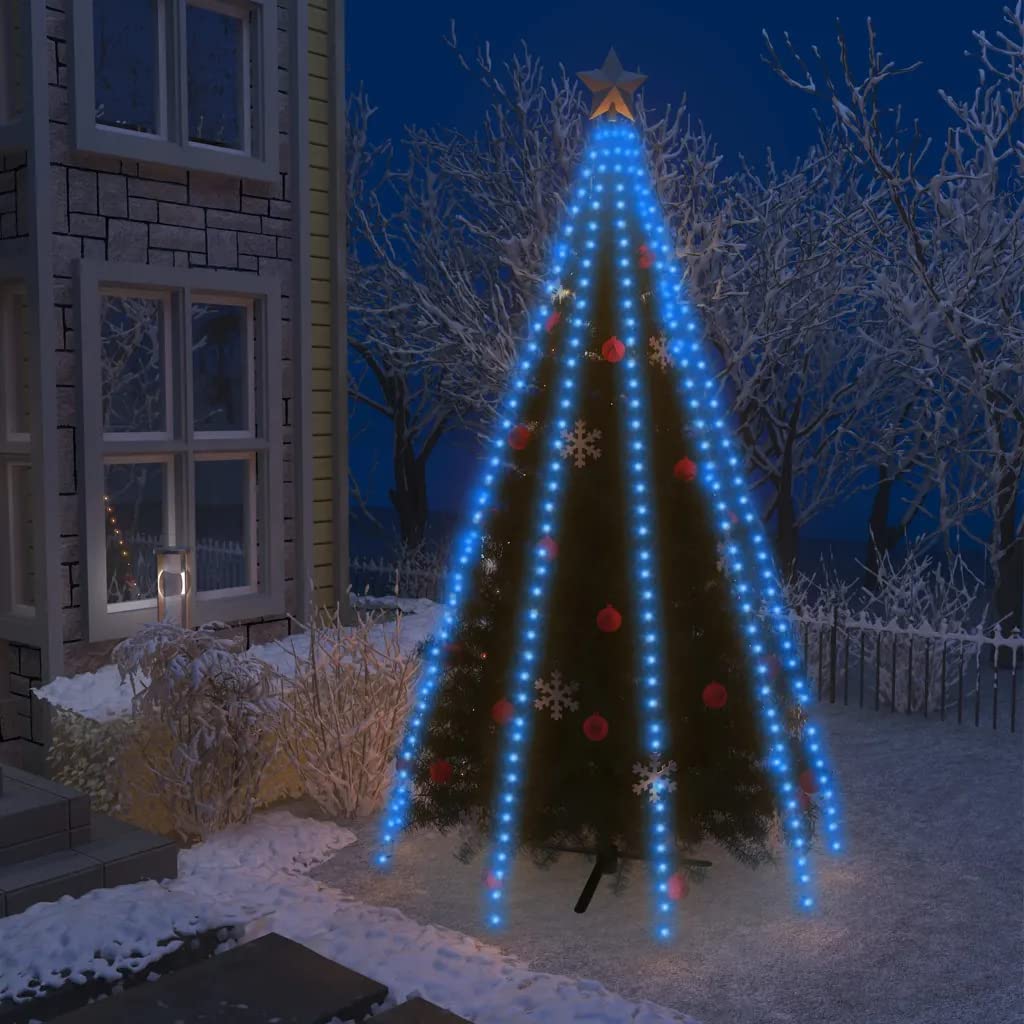 Guirlande lumineuse d'arbre de Noël 400 LED Bleu 400 cm