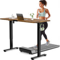 Veken 55 Inch Large Electric Standing Desk, Heights Adjustable, Sit to Stand Up, Work Home Office Computer Table for Study, Walk