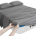 Magik & Kover Twin Sheets Set For Kids Air Mattress - 4 Piece Twin Deep Pocket Sheet Sets Up To 24 Inches - Soft & Breathable Tw